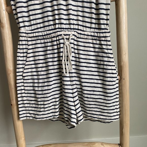 Lou & Grey Stripe Cotton Romper Sz Small - Picture 5 of 8